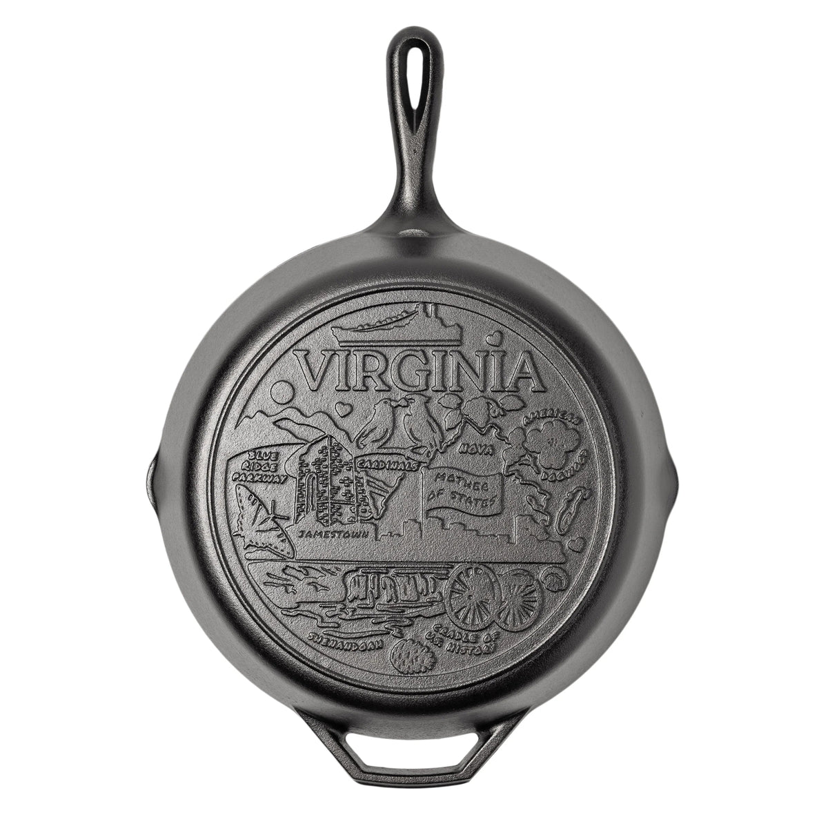 American Road Trip: 12 Inch Seasoned Cast Iron Skillet, Virginia
