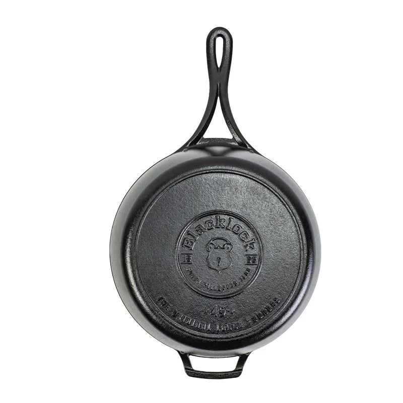 Blacklock 4 Quart Lightweight Cast Iron Deep Skillet With Lid