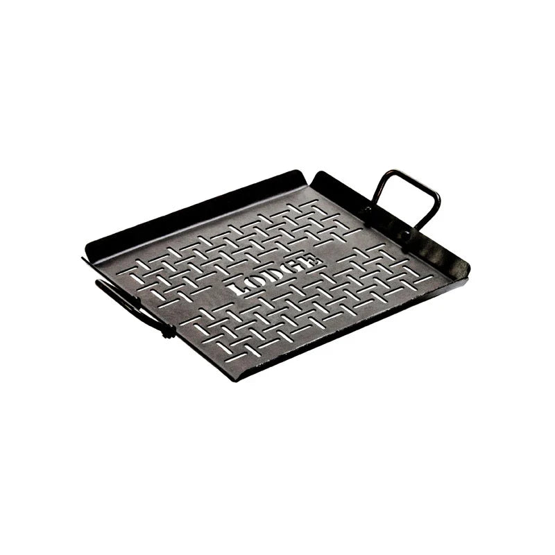 13 x 12 Inch Seasoned Carbon Steel Grilling Basket