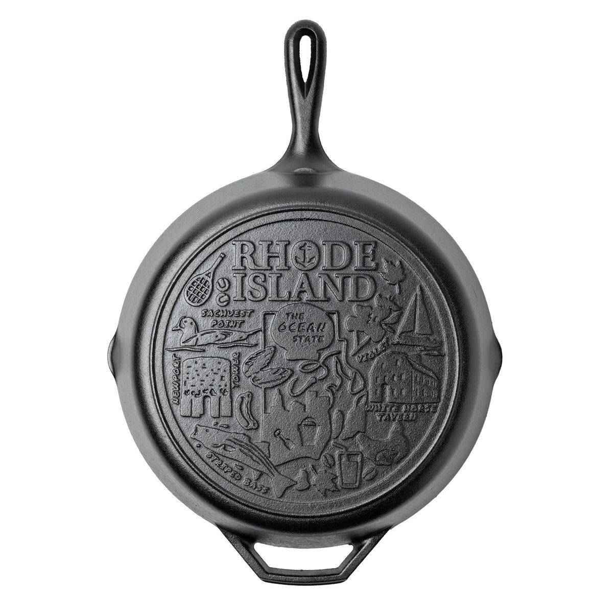 American Road Trip: 12 Inch Seasoned Cast Iron Skillet, Rhode Island